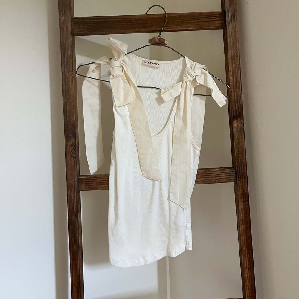 Ulla Johnson Bailey Bow Tie Tank Top